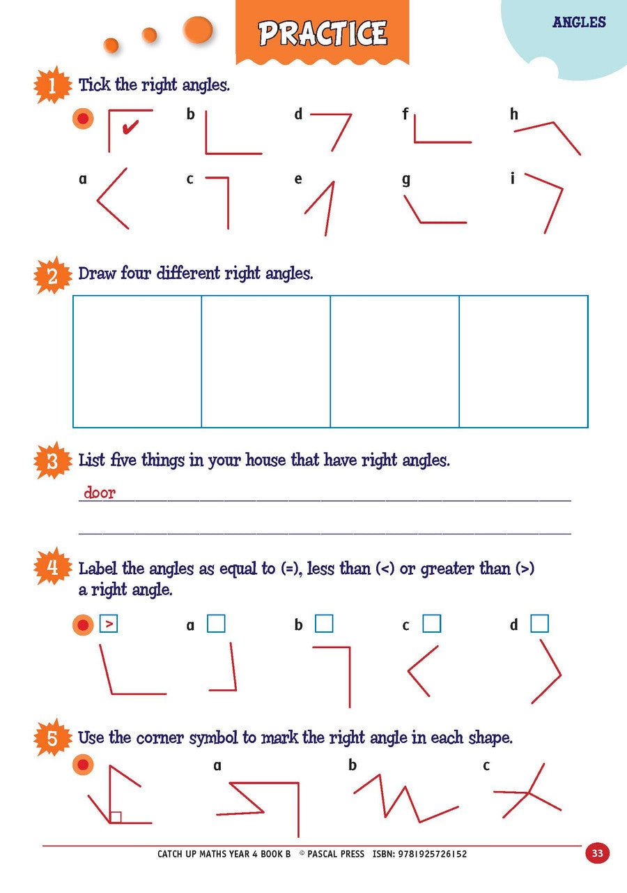 Sample page from Catch-Up Maths Year 4 Book B, shown in the publisher's preview gallery