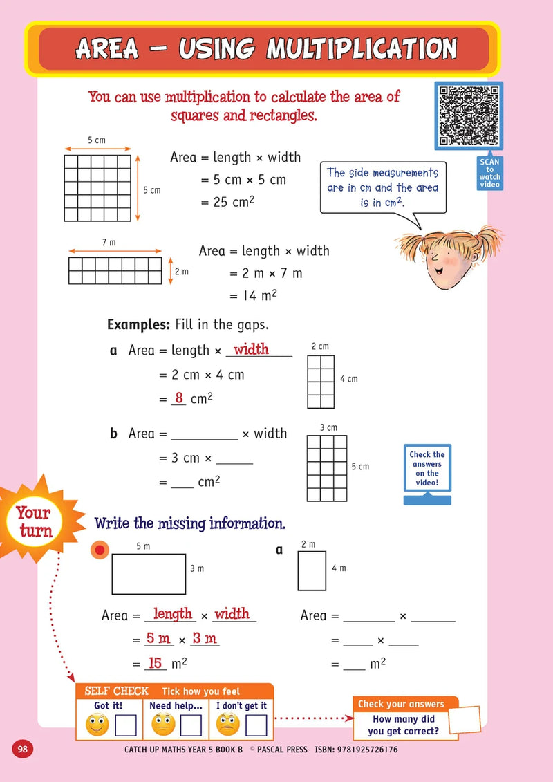 Sample page from Catch-Up Maths Year 5 Book B, shown in the publisher's preview gallery
