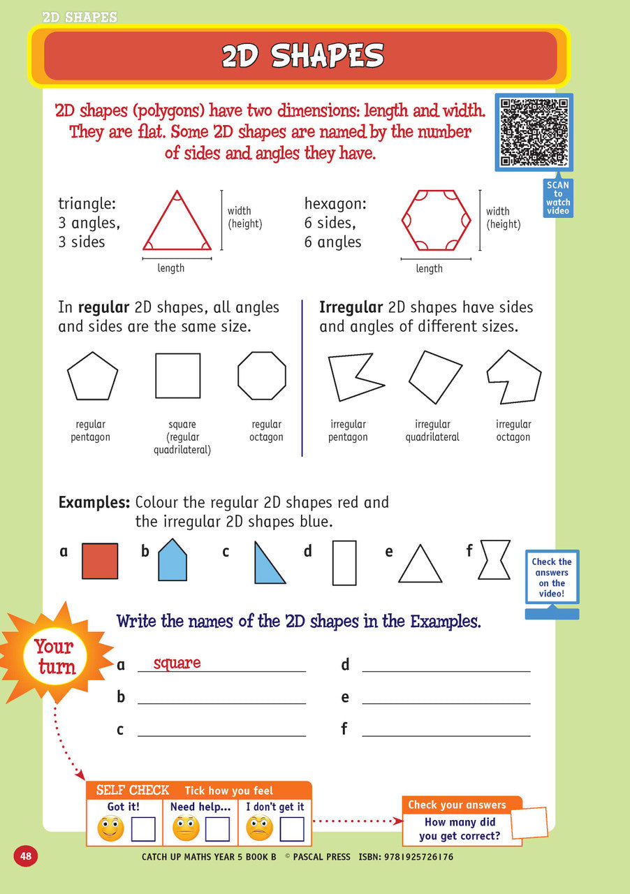 Sample page from Catch-Up Maths Year 5 Book B, shown in the publisher's preview gallery