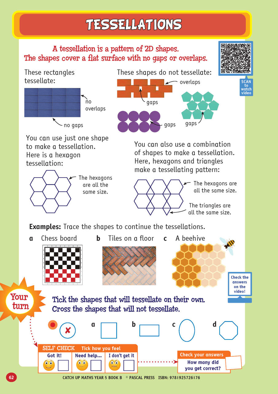 Sample page from Catch-Up Maths Year 5 Book B, shown in the publisher's preview gallery