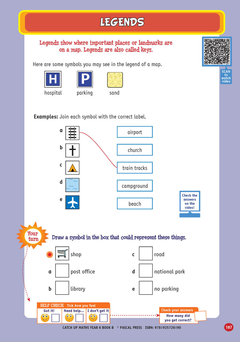 Sample page from Catch-Up Maths Year 6 Book B, shown in the publisher's preview gallery