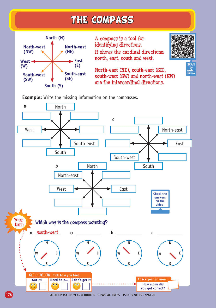 Sample page from Catch-Up Maths Year 6 Book B, shown in the publisher's preview gallery