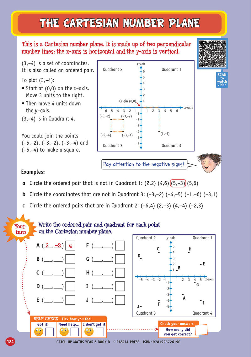 Sample page from Catch-Up Maths Year 6 Book B, shown in the publisher's preview gallery