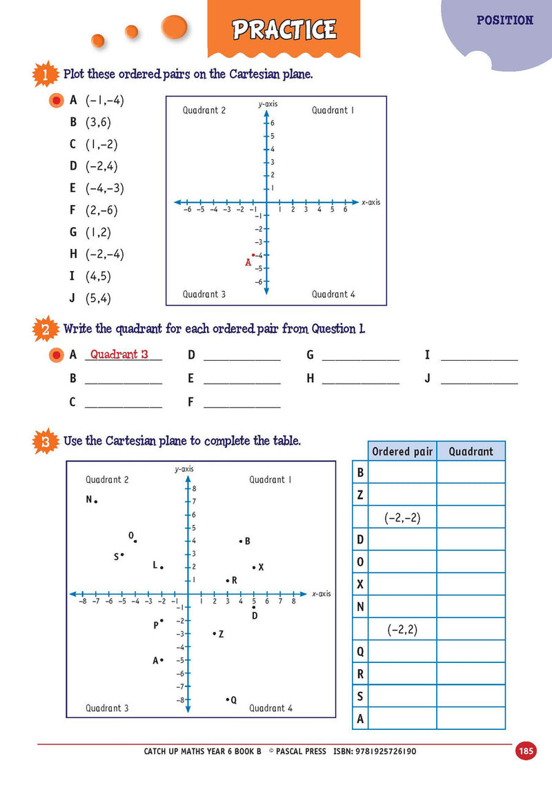 Sample page from Catch-Up Maths Year 6 Book B, shown in the publisher's preview gallery