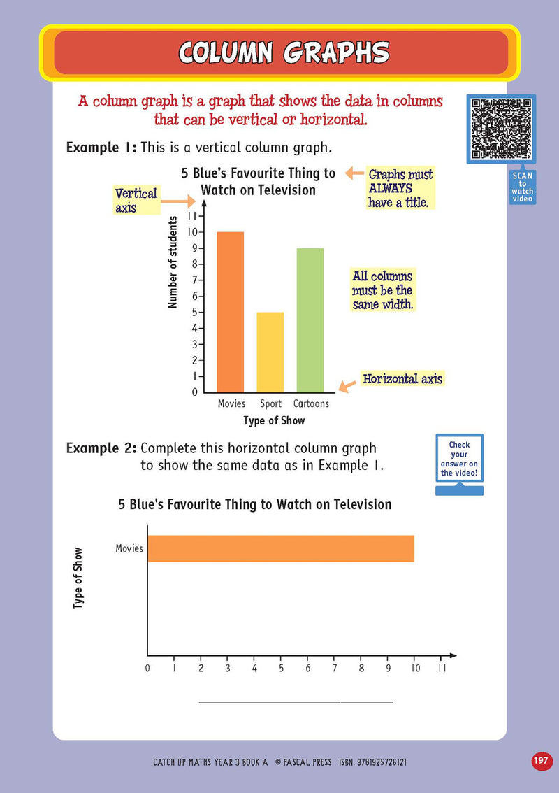 Sample page from Catch-Up Maths Year 3 Book A, shown in the publisher's preview gallery