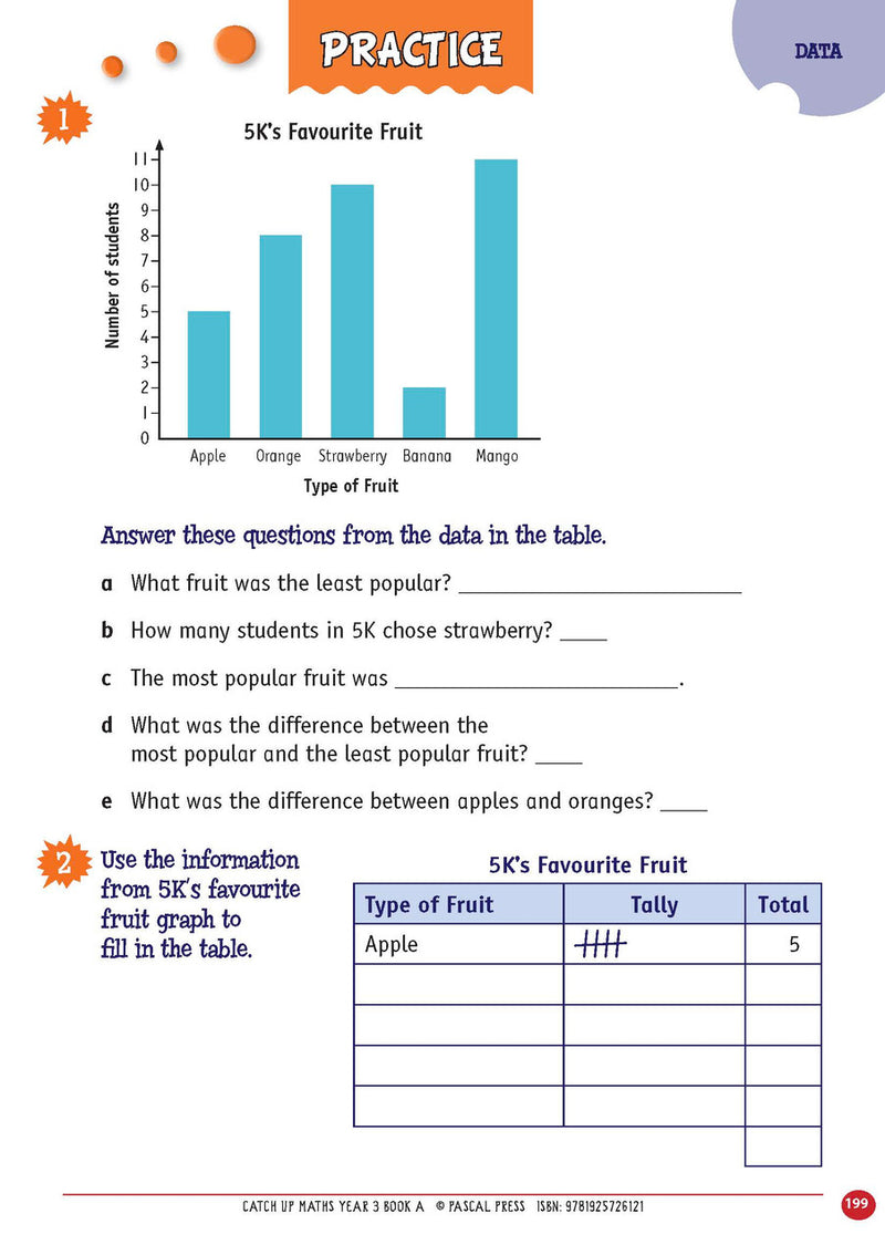 Sample page from Catch-Up Maths Year 3 Book A, shown in the publisher's preview gallery