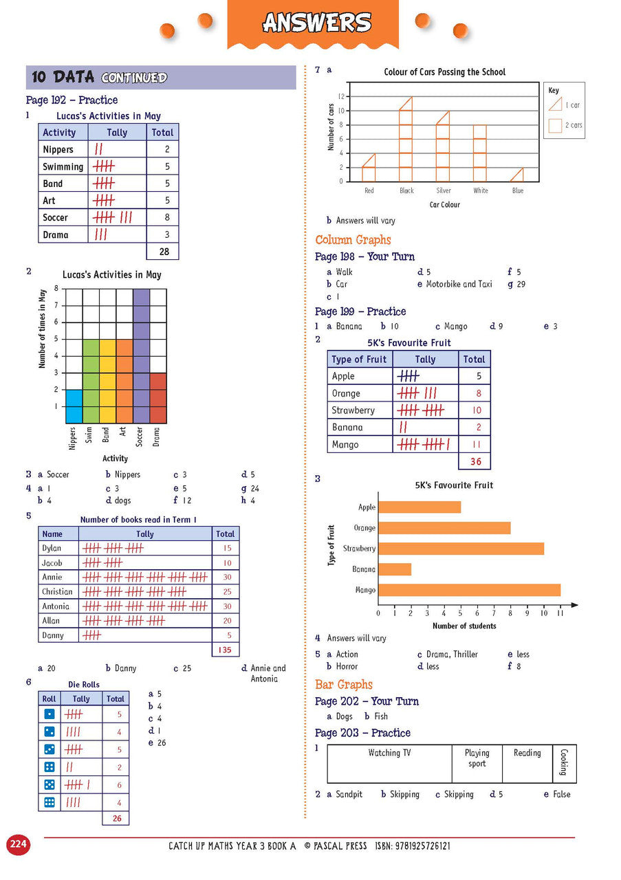 Sample page from Catch-Up Maths Year 3 Book A, shown in the publisher's preview gallery