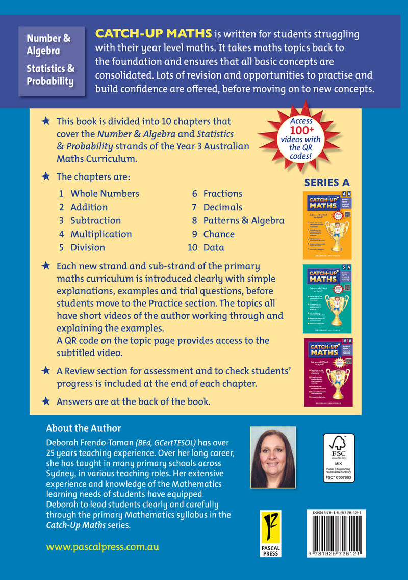 Sample page from Catch-Up Maths Year 3 Book A, shown in the publisher's preview gallery