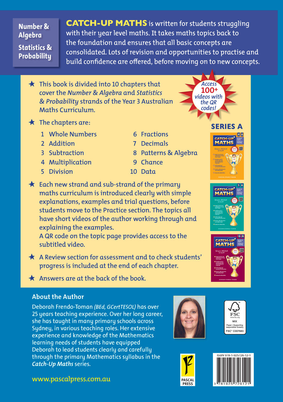 Sample page from Catch-Up Maths Year 3 Book A, shown in the publisher's preview gallery