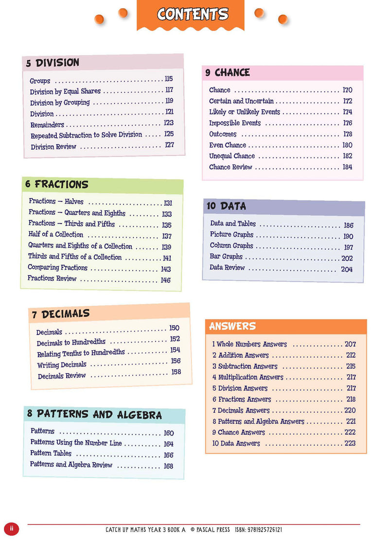 Sample page from Catch-Up Maths Year 3 Book A, shown in the publisher's preview gallery