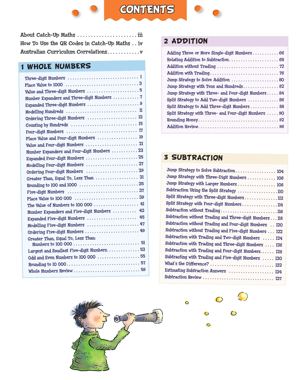 Sample page from Catch-Up Maths Year 4 Book A, shown in the publisher's preview gallery