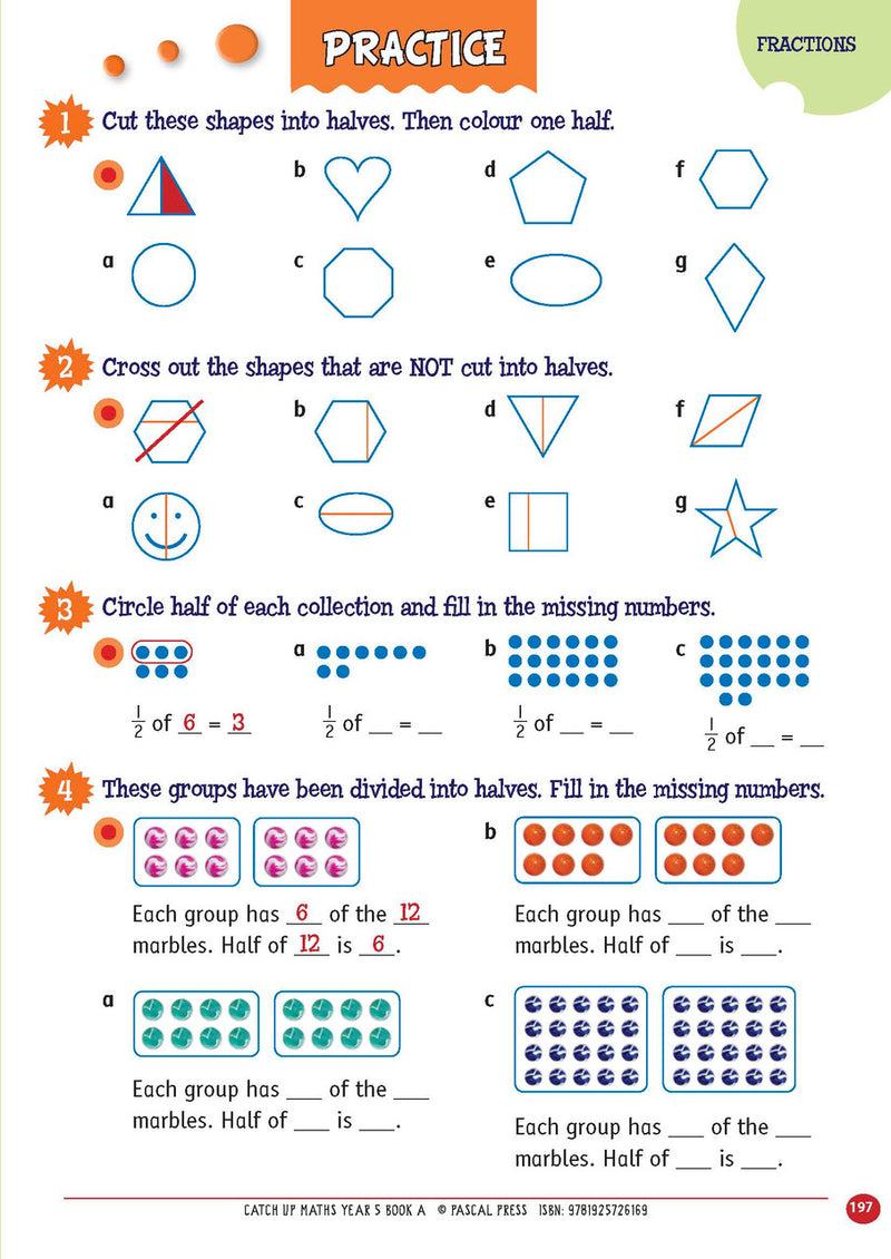 Sample page from Catch-Up Maths Year 5 Book A, shown in the publisher's preview gallery