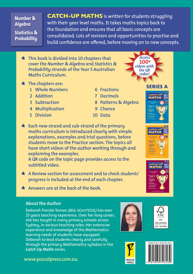 Sample page from Catch-Up Maths Year 5 Book A, shown in the publisher's preview gallery