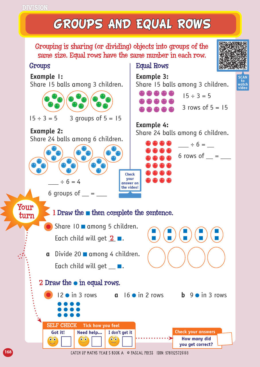 Sample page from Catch-Up Maths Year 5 Book A, shown in the publisher's preview gallery