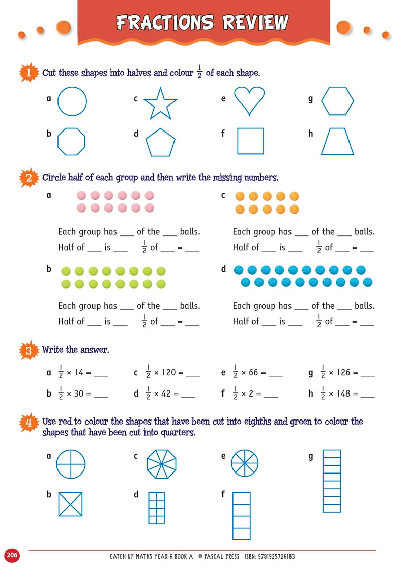 Sample page from Catch-Up Maths Year 6 Book A, shown in the publisher's preview gallery