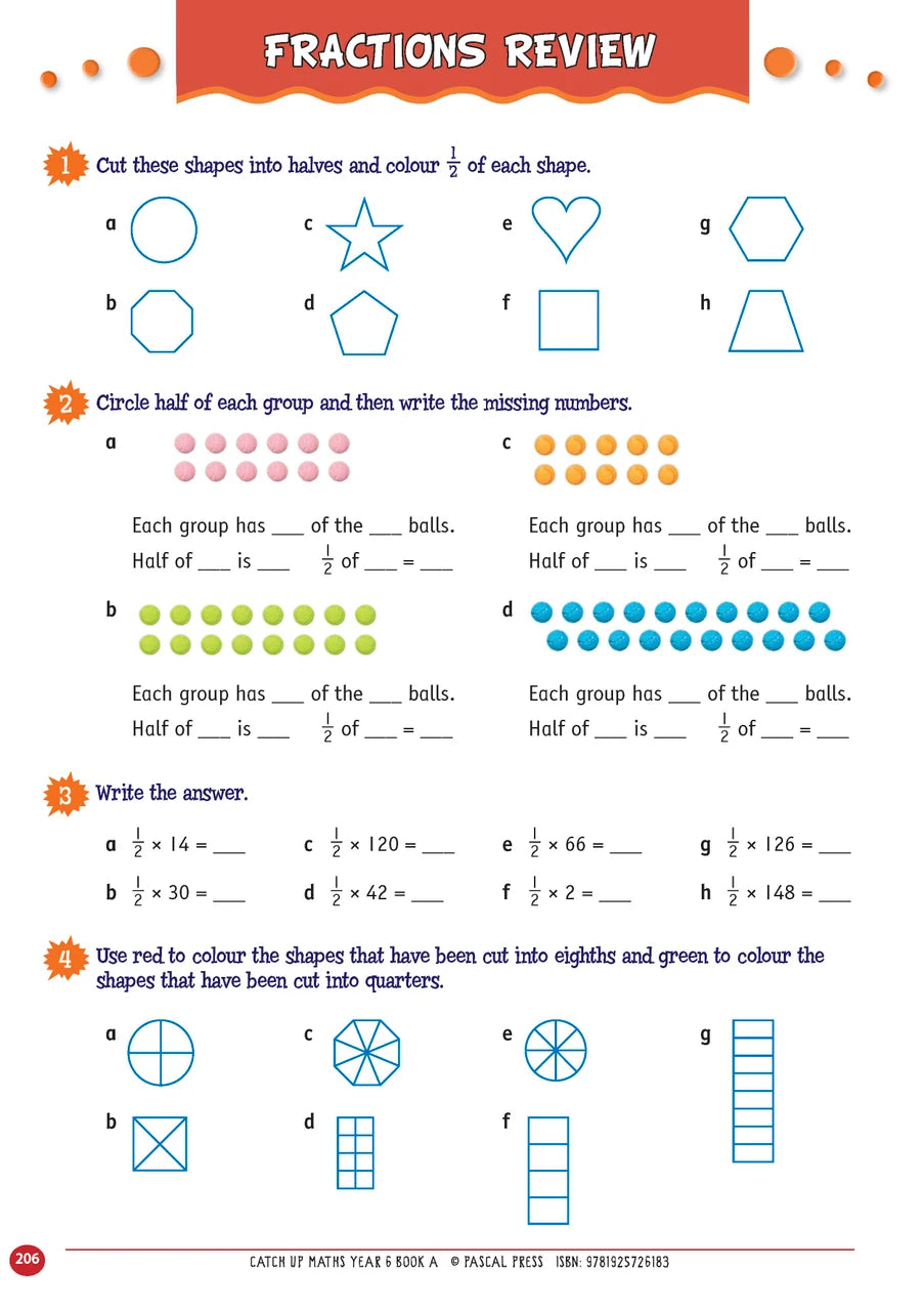 Sample page from Catch-Up Maths Year 6 Book A, shown in the publisher's preview gallery