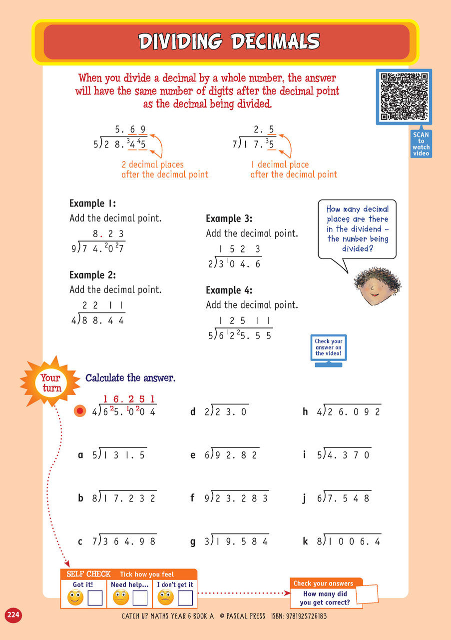 Sample page from Catch-Up Maths Year 6 Book A, shown in the publisher's preview gallery