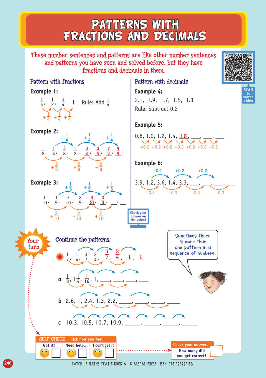 Sample page from Catch-Up Maths Year 6 Book A, shown in the publisher's preview gallery