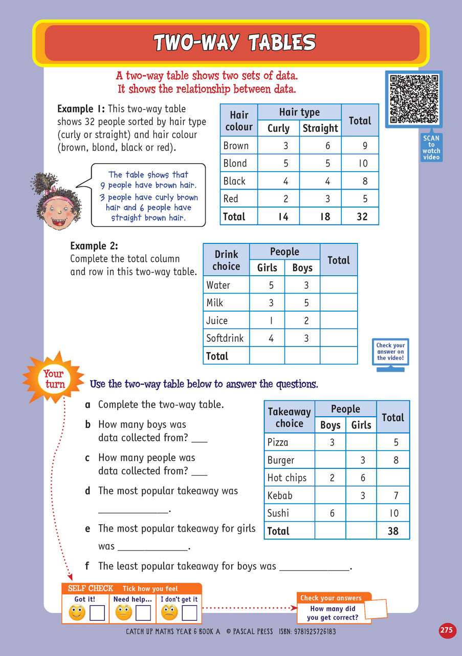 Sample page from Catch-Up Maths Year 6 Book A, shown in the publisher's preview gallery