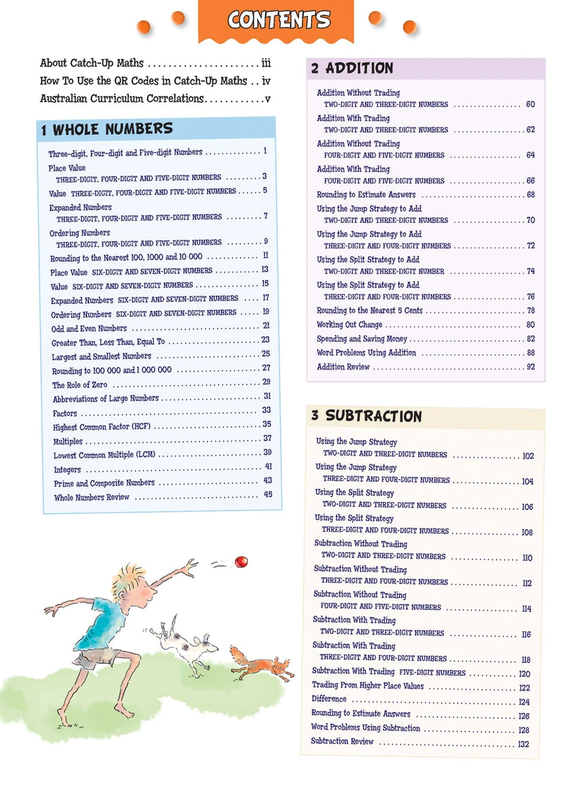 Sample page from Catch-Up Maths Year 6 Book A, shown in the publisher's preview gallery
