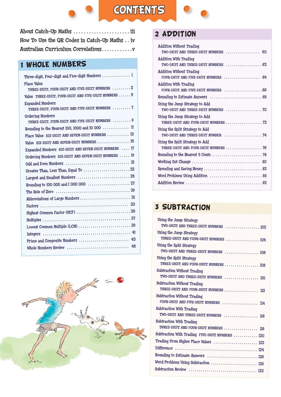 Sample page from Catch-Up Maths Year 6 Book A, shown in the publisher's preview gallery