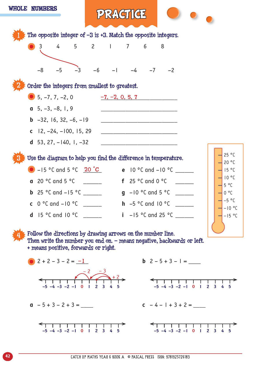 Sample page from Catch-Up Maths Year 6 Book A, shown in the publisher's preview gallery