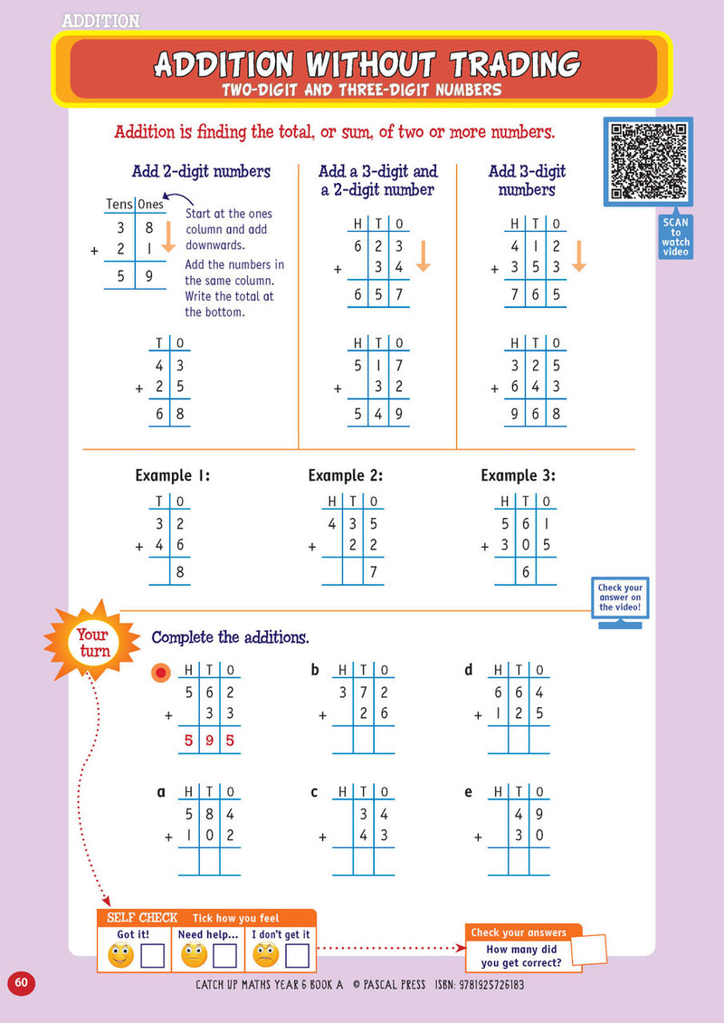 Sample page from Catch-Up Maths Year 6 Book A, shown in the publisher's preview gallery