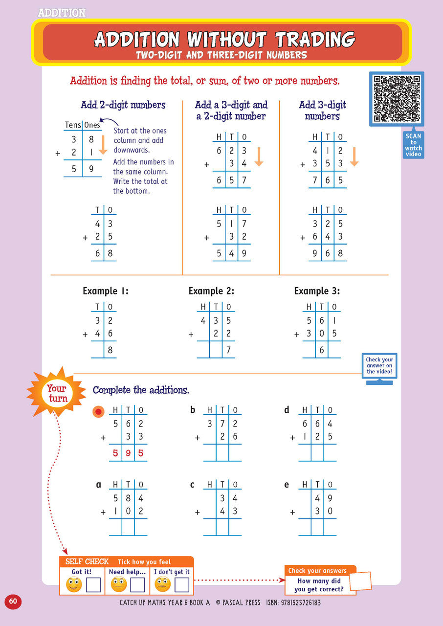 Sample page from Catch-Up Maths Year 6 Book A, shown in the publisher's preview gallery