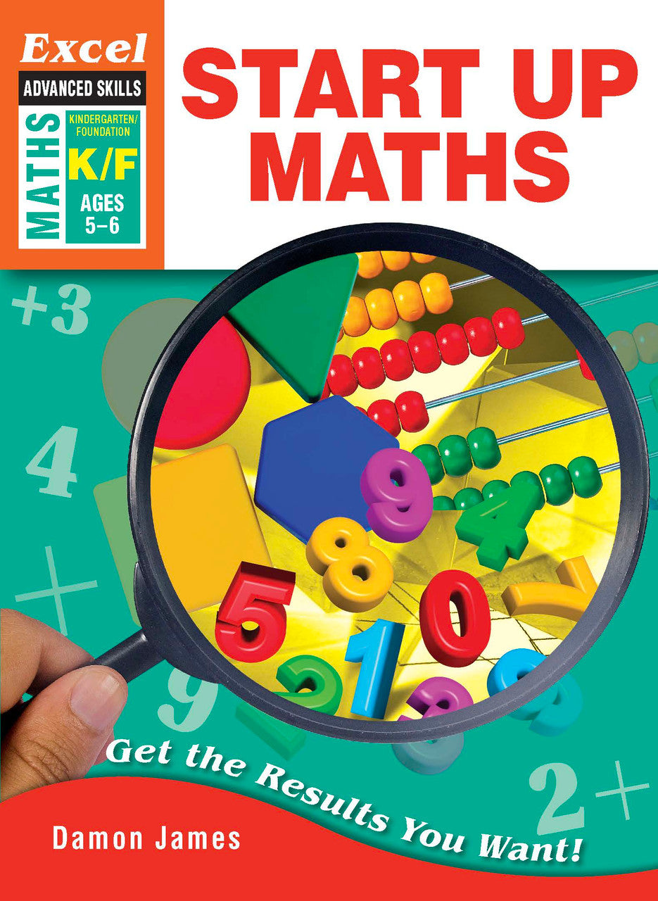 Front cover of the Excel Advanced Skills Start Up Maths Foundation workbook from Pascal Press, shown as the main product image