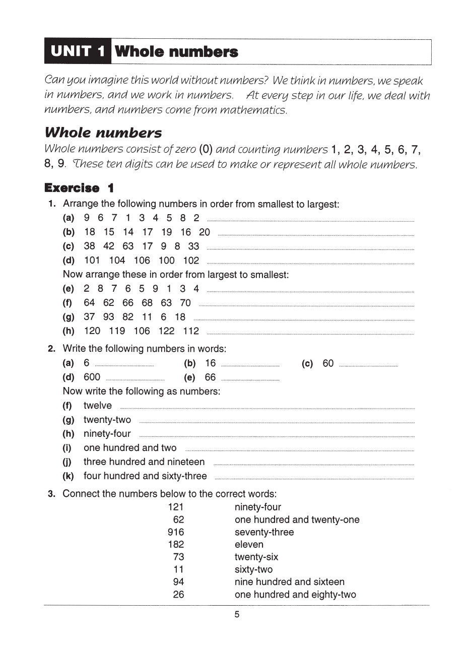 Sample interior page from the Excel Basic Skills Addition and Subtraction Years 5-6 workbook, as shown in the Pascal Press gallery