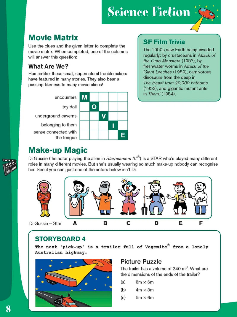 Sample interior page from the Excel Basic Skills Creative Holiday Learning Year 6 activity book, the eighteenth image in the publisher gallery