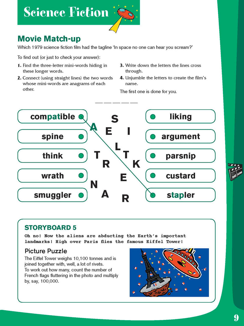 Sample interior page from the Excel Basic Skills Creative Holiday Learning Year 6 activity book, the nineteenth image in the publisher gallery