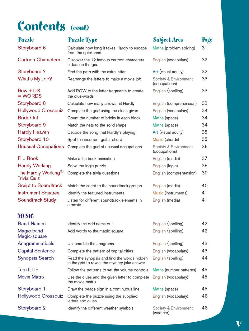 Sample interior page from the Excel Basic Skills Creative Holiday Learning Year 6 activity book, the fifth image in the publisher gallery