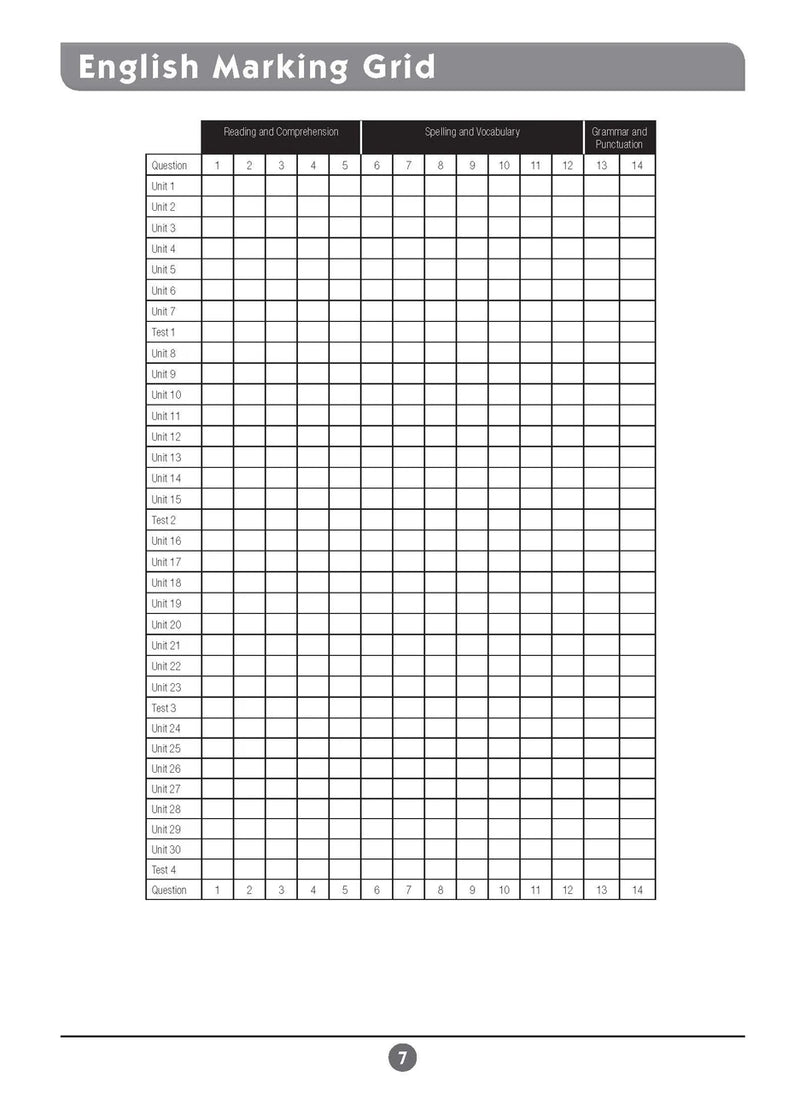 Sample inside page six from Excel Basic Skills English and Mathematics Year 5 showing the style of practice activities children work through