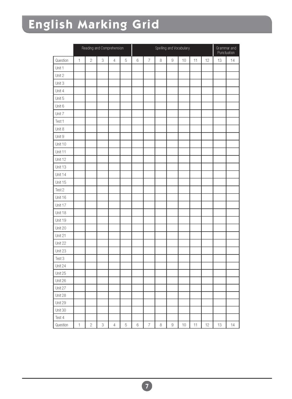 Sample inside page six from Excel Basic Skills English and Mathematics Year 5 showing the style of practice activities children work through