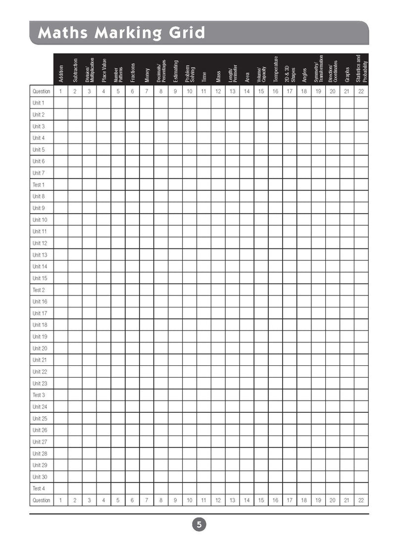 Sample inside page four from Excel Basic Skills English and Mathematics Year 6 showing the style of practice activities children work through