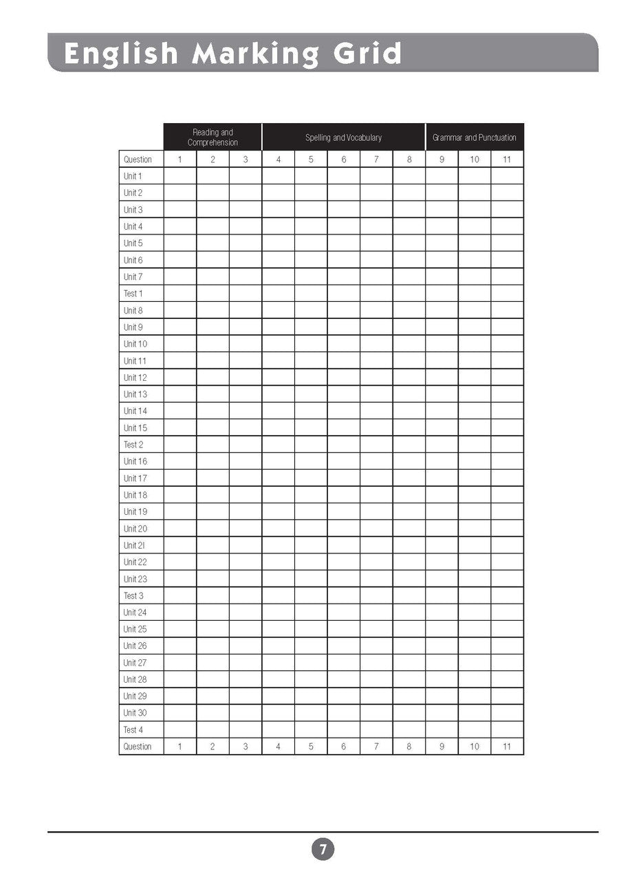 Sample inside page six from Excel Basic Skills English and Mathematics Year 1 showing the style of practice activities children work through