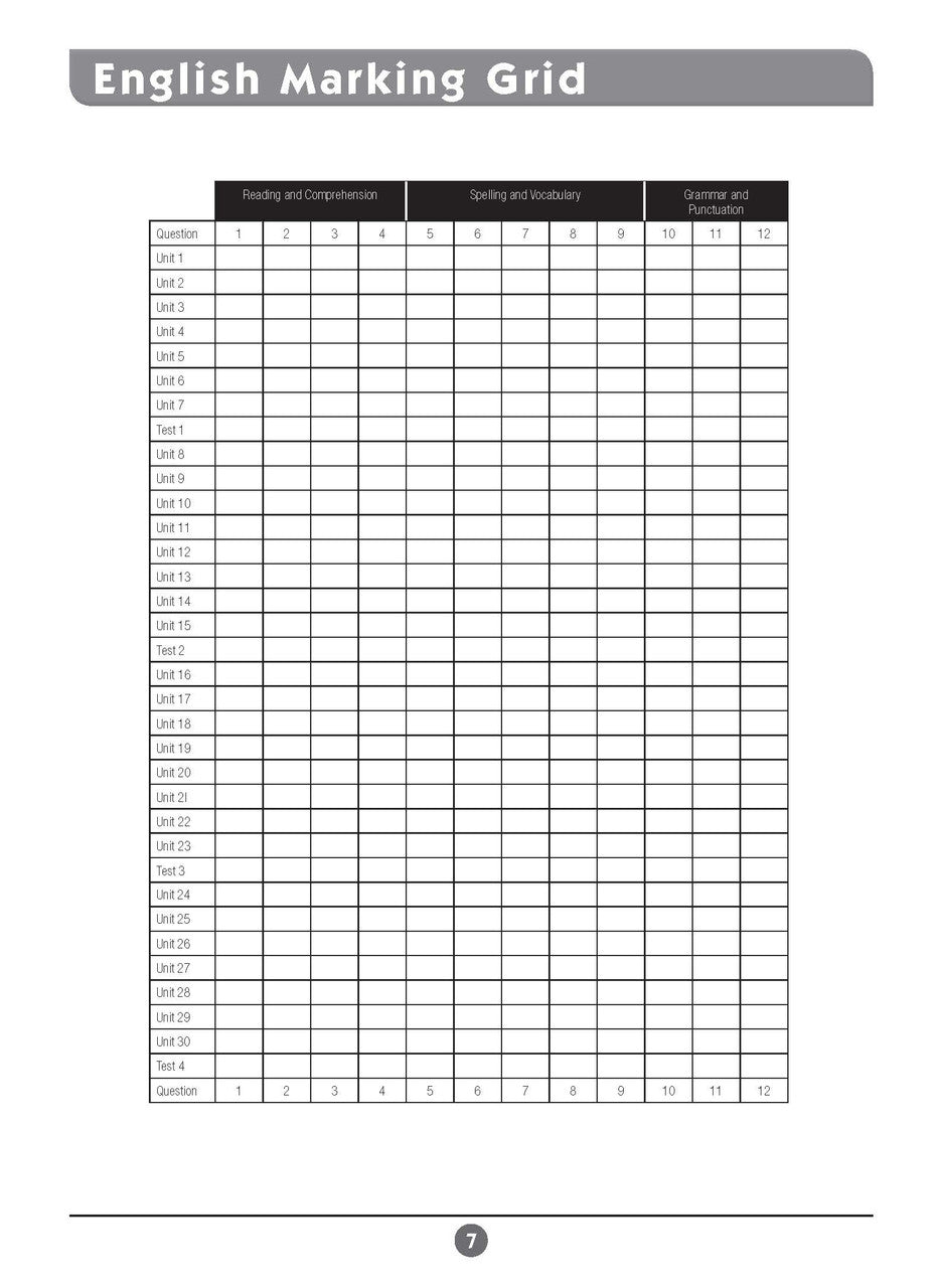 Sample inside page six from Excel Basic Skills English and Mathematics Year 2 showing the style of practice activities children work through
