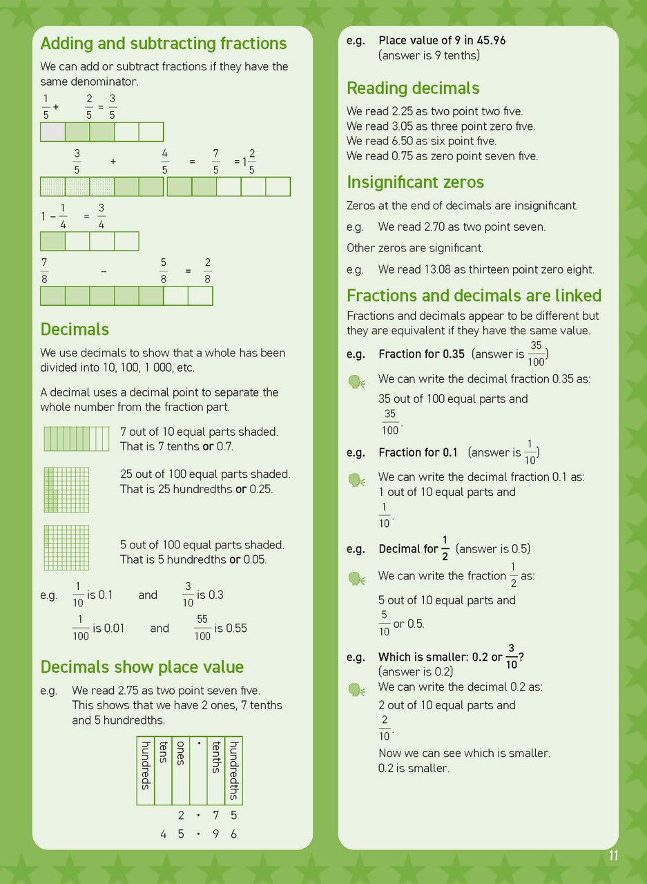 Inside page sample from Excel Basic Skills Mental Maths Strategies Year 4 giving a look at the practice questions and page design