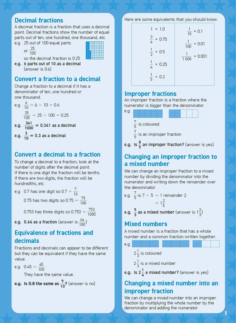 Inside page sample from Excel Basic Skills Mental Maths Strategies Year 5 giving a look at the practice questions and page design