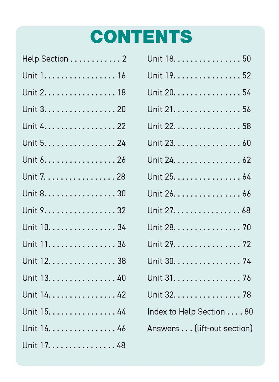 Preview of an inside spread from Excel Basic Skills Mental Maths Strategies Year 1, showing how the exercises are set out on the page