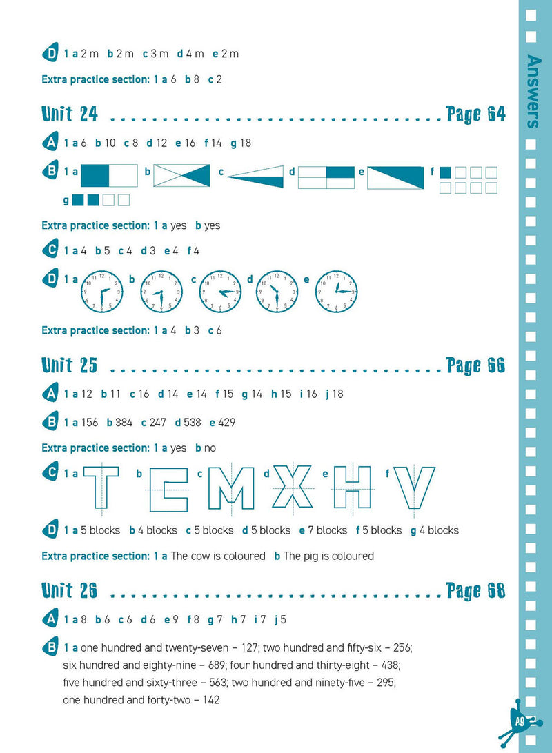 Sample inside page from Excel Basic Skills Mental Maths Strategies Year 2, previewing the workbook's layout and question style