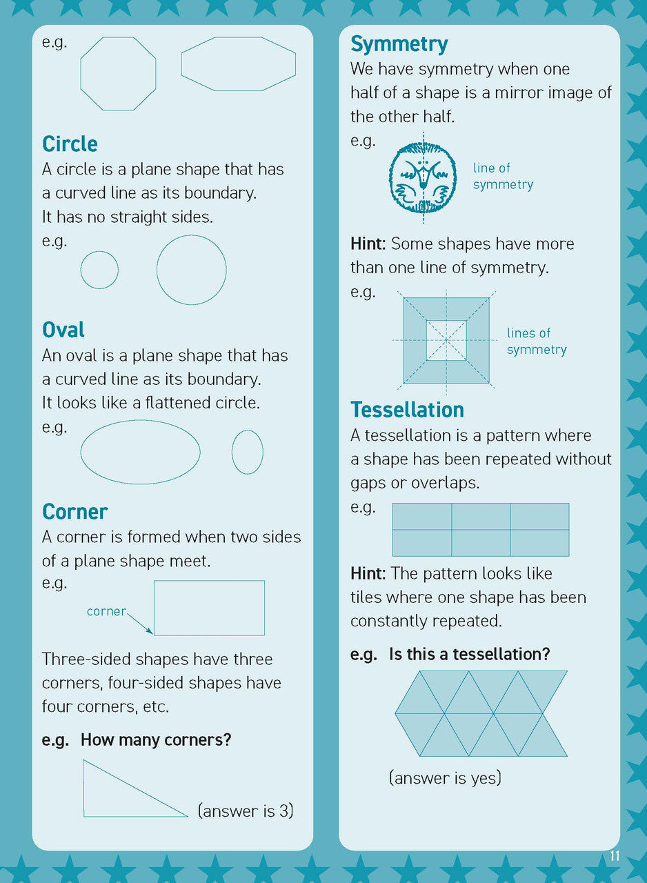 Inside page sample from Excel Basic Skills Mental Maths Strategies Year 2 giving a look at the practice questions and page design
