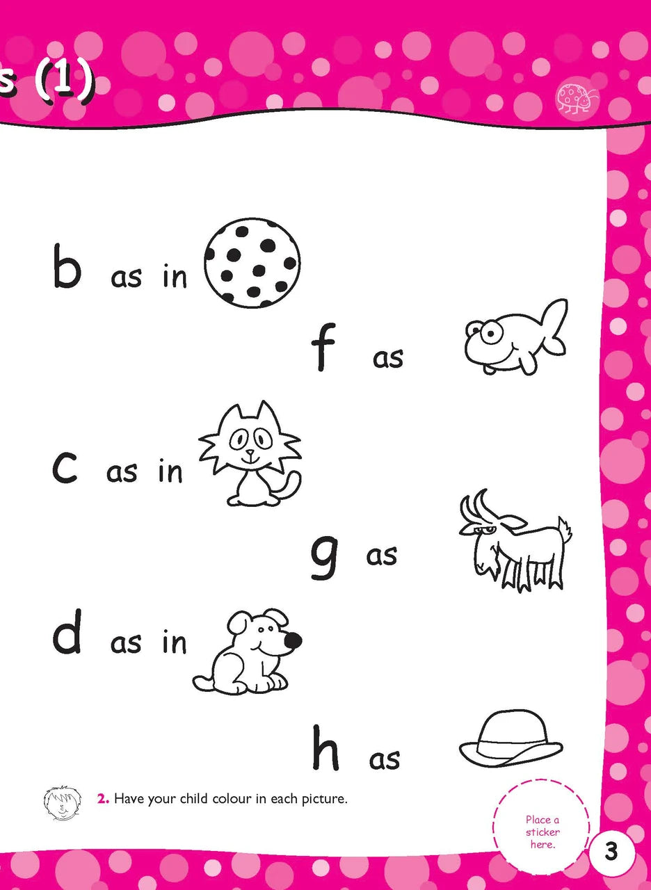 Preview page 4 from the Excel Early Skills English Book 5 Vowel Sounds activity book as shown in the publisher gallery