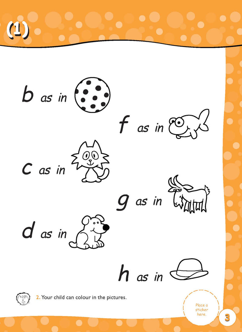 Sample activity page 3 from inside Excel Early Skills English Book 9 Reading with Sounds 2, showing the workbook page layout