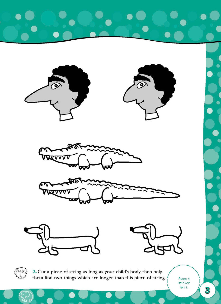 Sample activity page 3 from inside Excel Early Skills Maths Book 3 First Shapes and Measurement, showing the workbook page layout