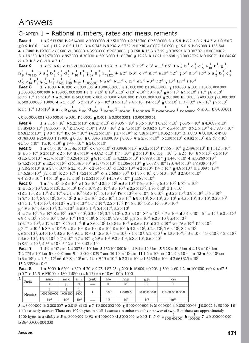 Eleventh sample inside page from Excel Essential Skills Mathematics Extension Revision and Exam Workbook Year 9, showing printed maths content from the workbook