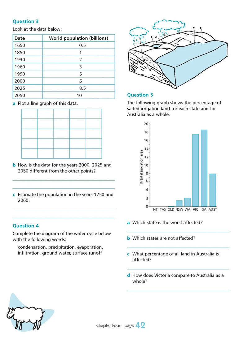Further page image from the Pascal Press gallery for the Excel Essential Skills Science Revision Workbook Year 7, such as the back cover or an extra sample page