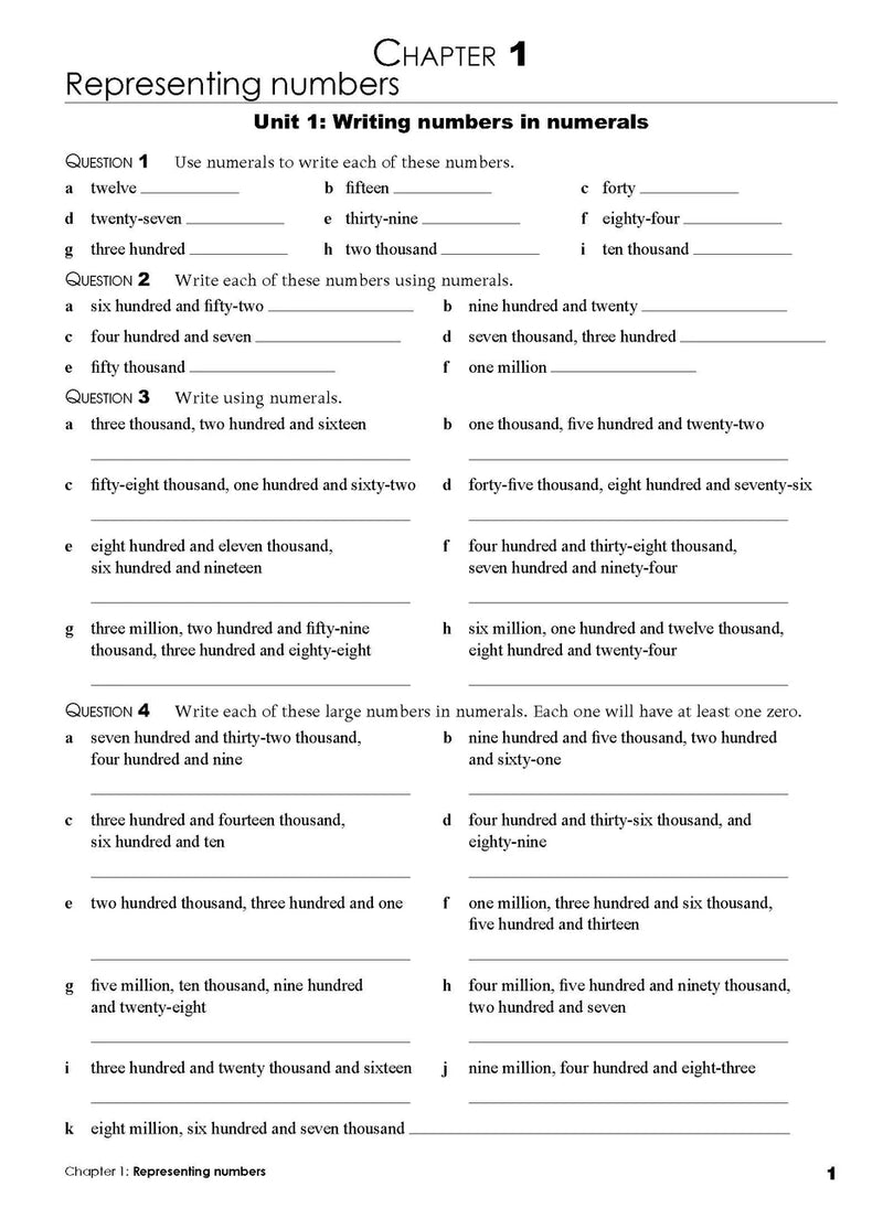 Sample interior page from the Excel Essential Skills Year 5 Mathematics Revision and Test Workbook workbook, the fourth image in the publisher gallery