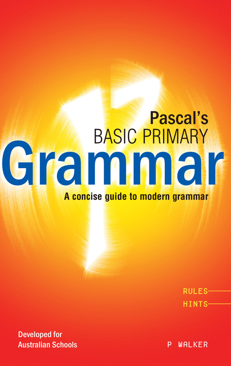 Front cover of Pascal's Basic Primary Grammar Years 3-6, the main product image from the publisher gallery